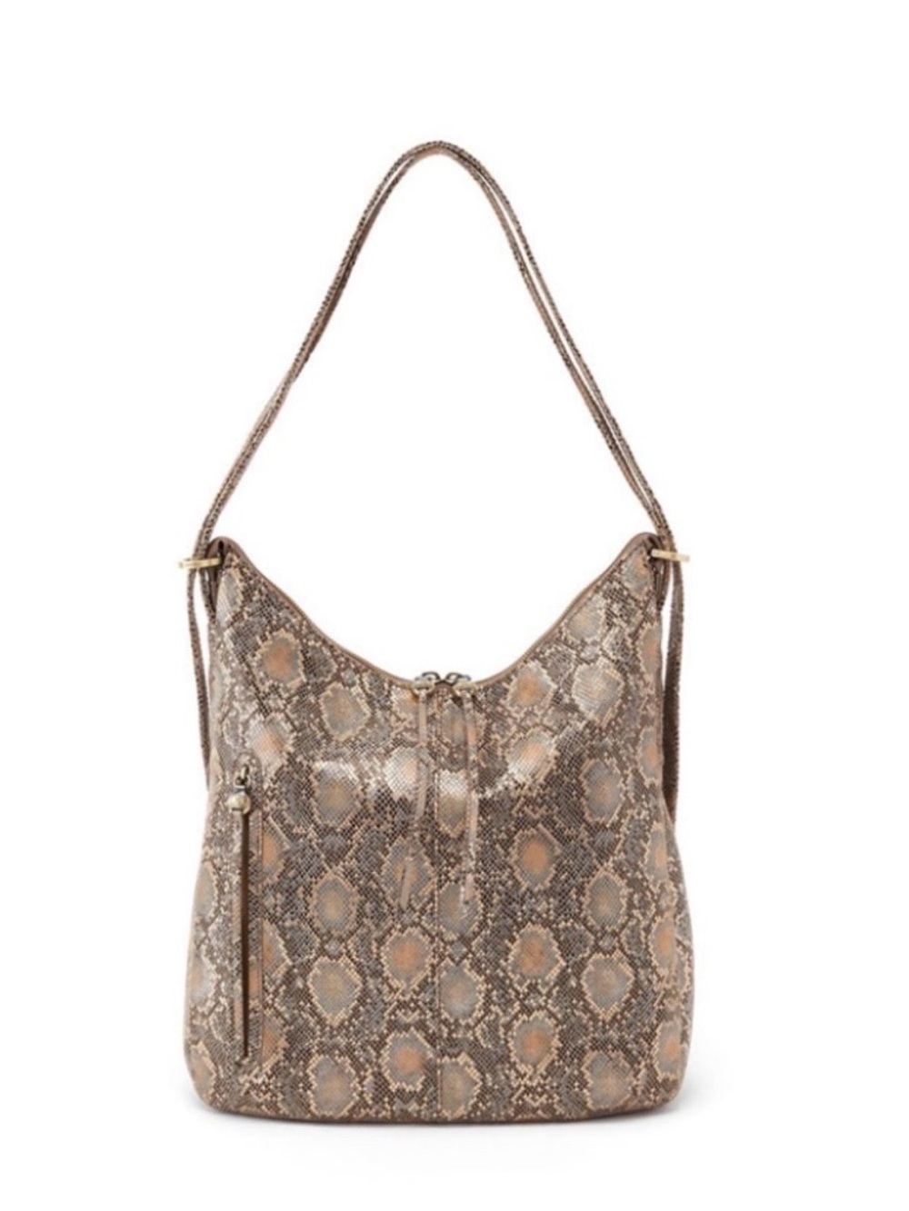 Hobo International Merrin Convertible Backpack Limited Edition Metallic Snake